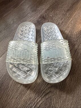 Puma X Fenty Translucent Clear Slide Sandals